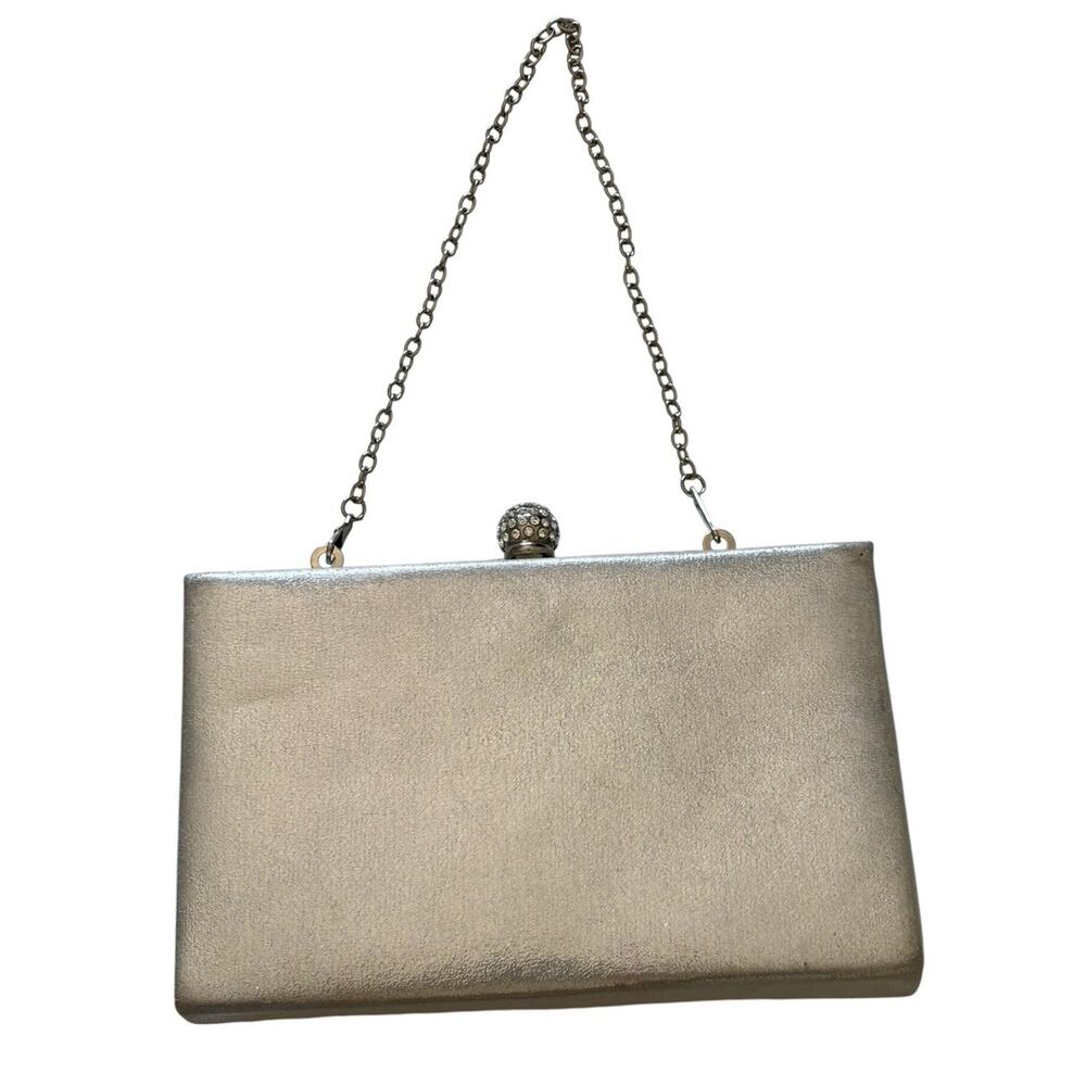 Rhinestone Evening Clutch Bag Crystal Crystal Embellished Party Purse Vintage - Picture 7 of 10